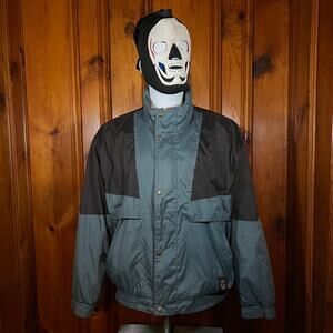 Sun Ice M Vintage 90s Windbreaker Jacket Teal Black Colorblock Ski